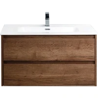 Тумба под раковину BelBagno KRAFT 39-800/390-2C-SO-RT подвесная Rovere Tabacco МДФ / ЛДСП