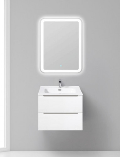 Тумба под раковину BelBagno ETNA 39-600/390-2C-SO-BL-P подвесная Bianco Lucido МДФ / ЛДСП