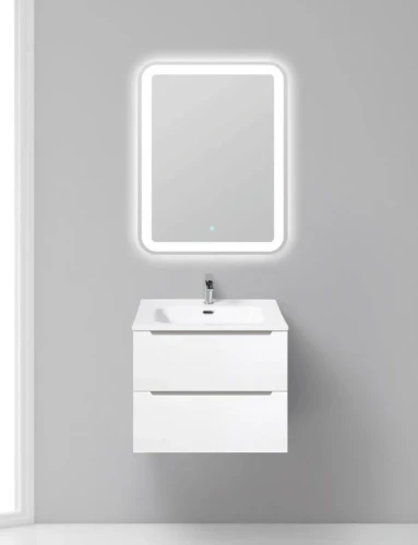 Тумба под раковину BelBagno ETNA 39-600/390-2C-SO-BL-P подвесная Bianco Lucido МДФ / ЛДСП