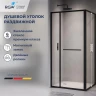 Душевой уголок RGW Leipzig 120x80 77124528-14 профиль цвет Черный стекло прозрачное