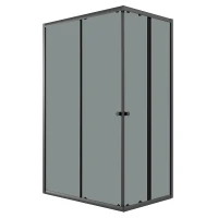 Душевой уголок Niagara Eco 110х80 NG-1118-14QT профиль цвет Черный матовый стекло тонированное