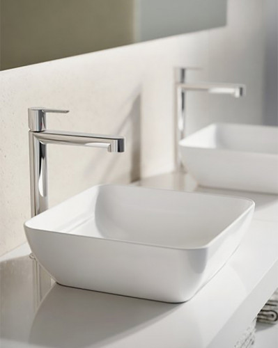 Раковина-чаша Ravak Uni Slim 38 XJX01138001 Белая фаянс накладная