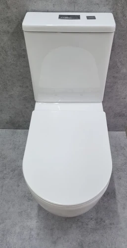 Унитаз компакт CeramaLux TR2176-1 с бачком и сиденьем Микролифт фаянс напольный