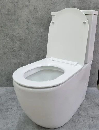 Унитаз компакт CeramaLux TR2176-1 с бачком и сиденьем Микролифт фаянс напольный