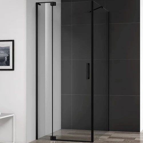 Душевой уголок Cezares Slider 100x100 SLIDER-AH-1-100-90/100-C-NERO профиль Черный матовый стекло прозрачное