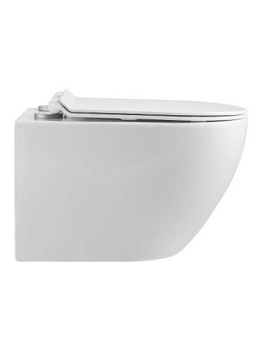 Комплект унитаза с инсталляцией Agger ATI09150L+APB144 цвет Белый с сиденьем Микролифт и клавишей смыва цвет Черный матовый