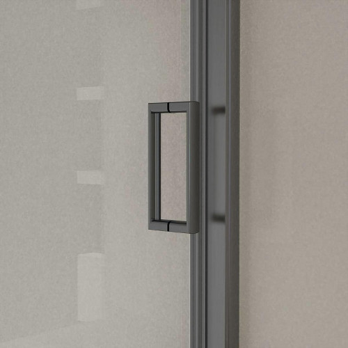 Душевая дверь Vincea City 150 VDS-5CT150CLGM профиль Вороненая сталь стекло прозрачное