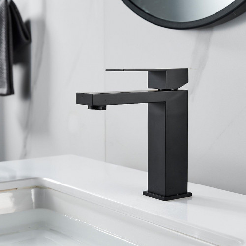 Смеситель для раковины Shevanik S7001H цвет Черный