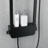 Душевая система Black&White Seasons 1010w0 Зимняя метель нержавеющая сталь на стену