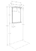 Зеркало Aquaton Минима 65 1A000502MN010 с подсветкой Белое МДФ / ЛДСП, стекло
