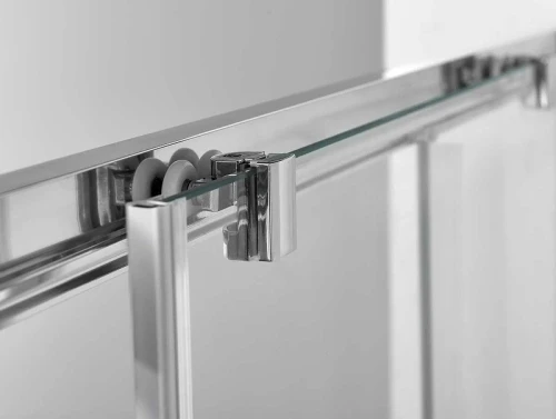 Душевая дверь Vincea Alpha 140 VDS-3AL140CLGM профиль Вороненая сталь стекло прозрачное
