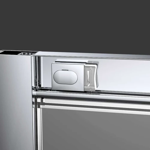 Душевая дверь Vincea Alpha 140 VDS-3AL140CLGM профиль Вороненая сталь стекло прозрачное