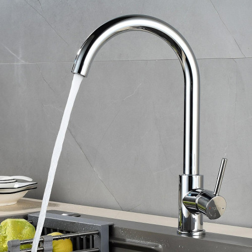 Смеситель для кухни Rossinka Z35-36 цвет Хром