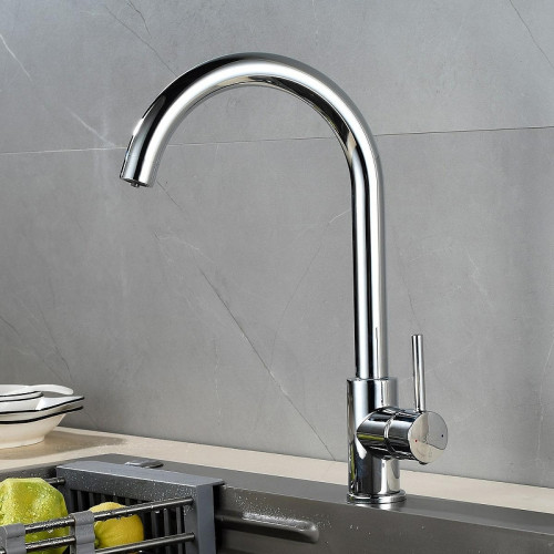 Смеситель для кухни Rossinka Z35-36 цвет Хром