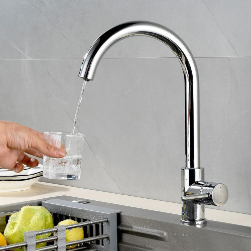 Смеситель для кухни Rossinka Z35-36 цвет Хром