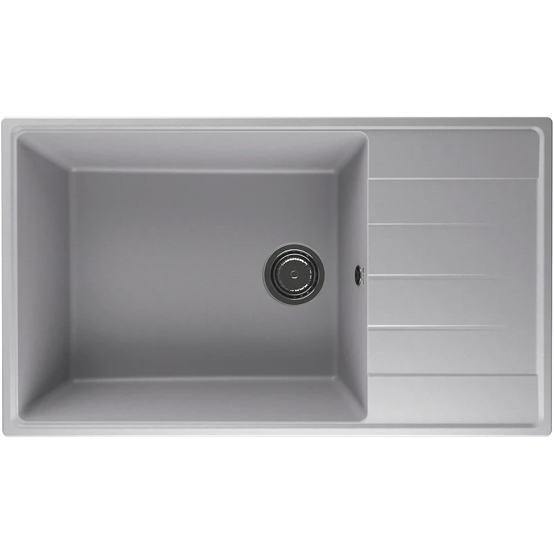 Кухонная мойка Ulgran Quartz Prima 860-04 Платина искусственный камень (литьевой мрамор) встраиваемый
