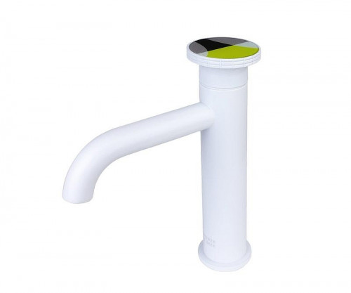 Смеситель для раковины Bronze de Luxe OMG! 9009W-Y цвет Белый матовый Желтый