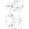 Смеситель для ванны Ideal Standard Tyria BC157AA Хром латунь на стену