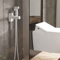 Гигиенический душ со смесителем WasserKRAFT Saale 9538 Белый матовый латунь встраиваемый
