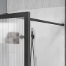 Душевая перегородка Vincea Walk in HP Art 120 VSW-1HP120FLGM профиль вороненая сталь стекло рифленое