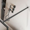Душевая перегородка Vincea Walk in HP Art 120 VSW-1HP120FLGM профиль вороненая сталь стекло рифленое