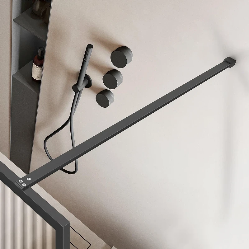 Душевая перегородка Vincea Walk in HP Art 120 VSW-1HP120FLGM профиль вороненая сталь стекло рифленое