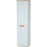 Шкаф пенал Vitra Sento 40 L 60854 подвесной с бельевое корзиной Белый матовый МДФ / ЛДСП