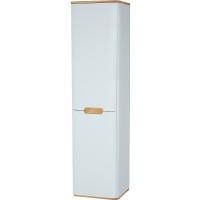 Шкаф пенал Vitra Sento 40 L 60854 подвесной с бельевое корзиной Белый матовый МДФ / ЛДСП