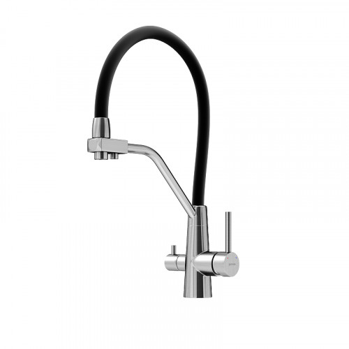 Смеситель для кухни Sancos Nolia SC12003SS цвет Нержавеющая сталь Черный