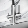 Смеситель для кухни Sancos Nolia SC12003SS цвет Нержавеющая сталь Черный