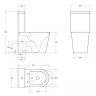 Унитаз компакт BelBagno Flay-Tor BB2149CP-TOR/BB2149T/BB865SC с бачком и сиденьем Микролифт фаянс напольный