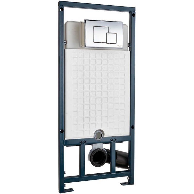 Комплект унитаза Ceruttispa Orlter Aria Tornado CT9955 с сиденьем Микролифт и инсталляцией WeltWasser WW Marberg 507 10000005949+10000005953 с клавишей смыва Хром глянцевый фарфор подвесной