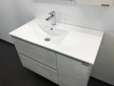 Тумба с раковиной Comforty Бремен 90 00004142375 подвесная Дуб белый МДФ / ЛДСП
