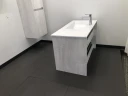 Тумба с раковиной Comforty Бремен 90 00004142375 подвесная Дуб белый МДФ / ЛДСП