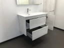 Тумба с раковиной Comforty Бремен 90 00004142375 подвесная Дуб белый МДФ / ЛДСП
