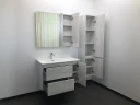 Тумба с раковиной Comforty Бремен 90 00004142375 подвесная Дуб белый МДФ / ЛДСП