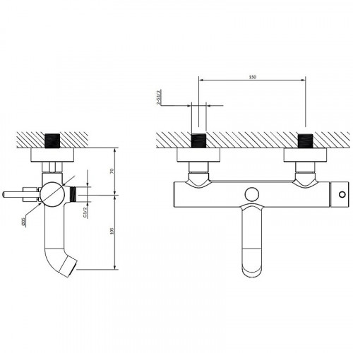 Смеситель для ванны Omnires Y Y1230GL Золото