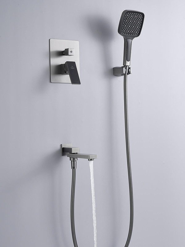 Душевая система Rose R2835T цвет Оружейная сталь