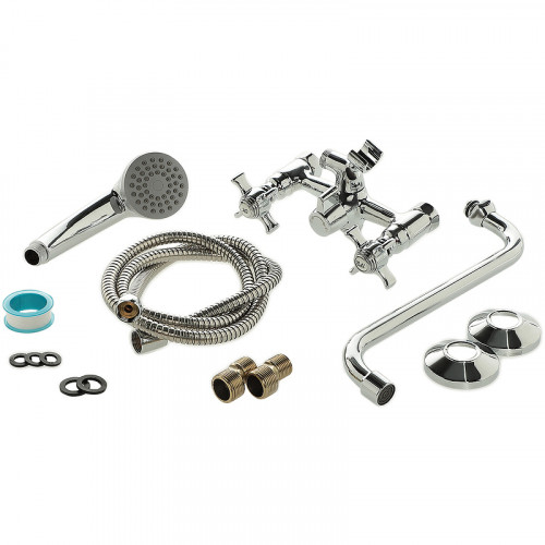 Смеситель для ванны Agger Retro-X  A1722200 универсальный Хром латунь на стену