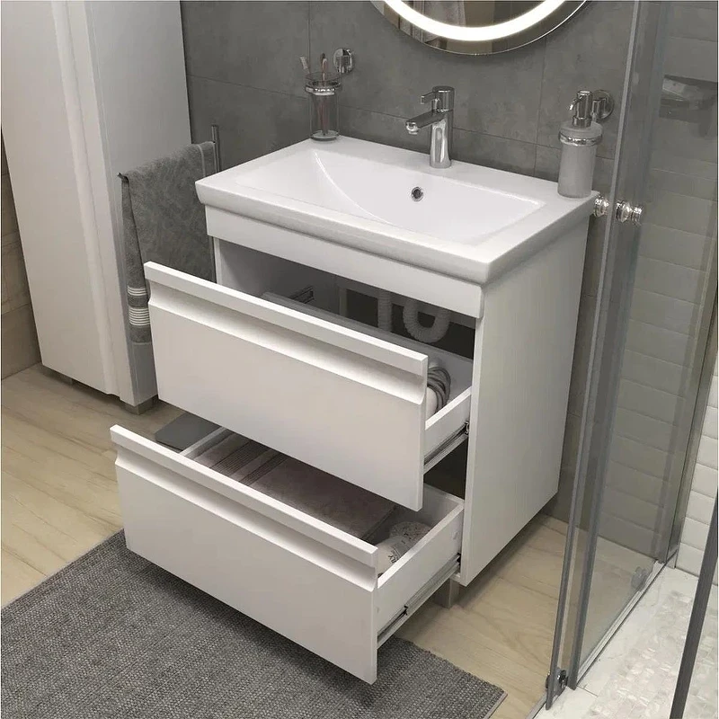 Тумба с раковиной Vigo Holly 70 040-com цвет Белый