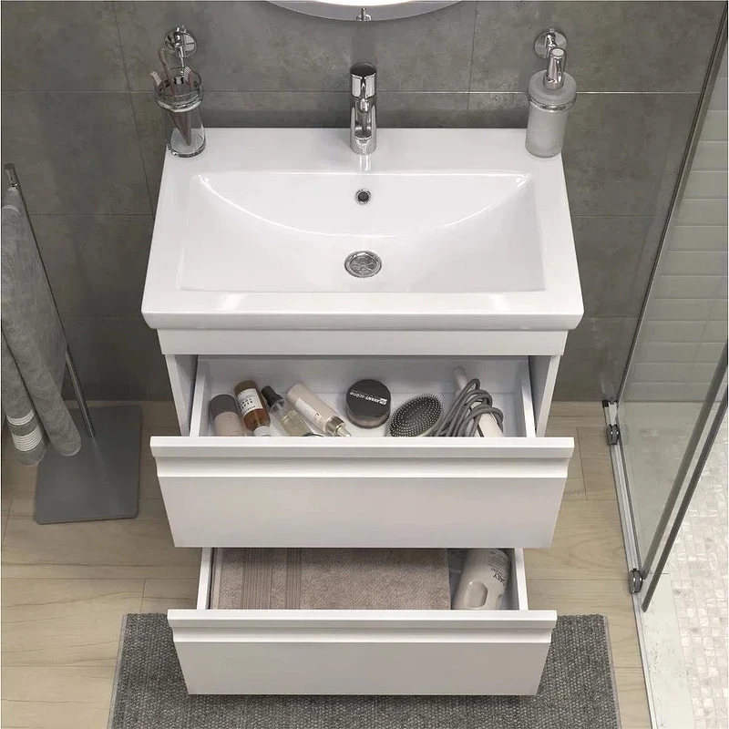 Тумба с раковиной Vigo Holly 70 040-com цвет Белый