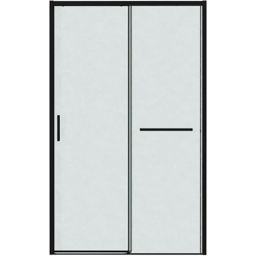 Душевая дверь Grossman Style 130 100.K33.05.130.21.02 профиль Черный матовый стекло шиншилла