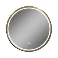 Зеркало Maretti Elena 60 EA1460R21EL с подсветкой цвет Золото с сенсорным выключателем с подогревом и диммером