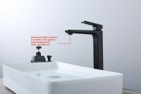 Смеситель для раковины Raglo R51.15.06 Черный матовый латунь