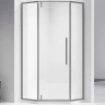 Душевой уголок Vincea Slim-N 90x90 VSP-4SN900CLGM профиль Вороненая сталь стекло прозрачное