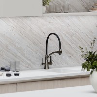 Смеситель для кухни Sancos Eri SC4001GG Вороненая сталь Черный латунь