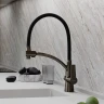 Смеситель для кухни Sancos Eri SC4001GG Вороненая сталь Черный латунь