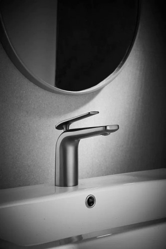 Смеситель для раковины Rose R39T R3901T Оружейная сталь латунь