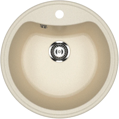 Кухонная мойка Ulgran Classic U-601-328 Бежевая искусственный камень (литьевой мрамор) встраиваемый