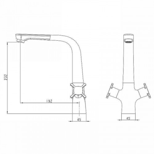 Смеситель для кухни Kaiser Cuatro 58033 Хром